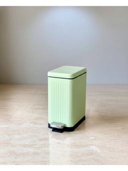 HOME 360 - Modern Mint Green Rectangular Step Dustbin With Soft Close Lid