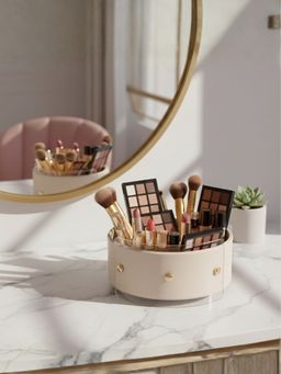 HOME 360 - Luxury Round Organiser Storage Box With Lid