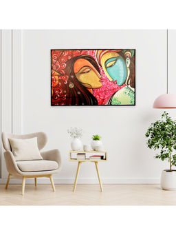 HomeTown - Devotion Synthetic Painting In Pink