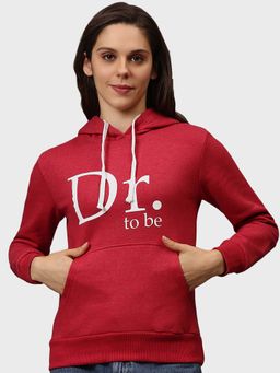 PINACOLADA - Maroon Printed Sweatshirt