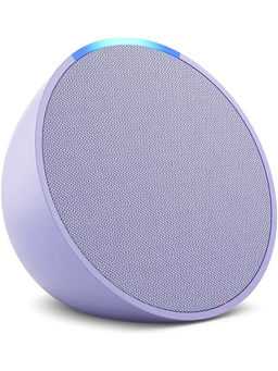 Amazon - Echo Pop Full Sound Compact Smart Speaker with Alexa-Lavender Bloom