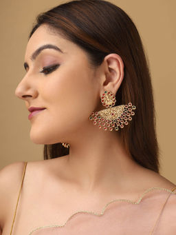 Priyaasi - A Chronicles Drop Earrings with Temple Elegance