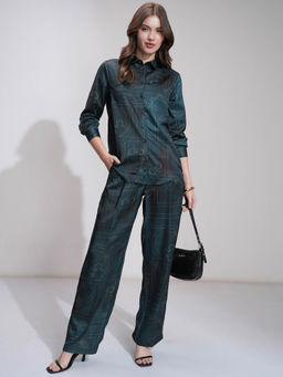 TOKYO TALKIES - Teal Mickey Mouse Printed Co-Ord (Set of 2)