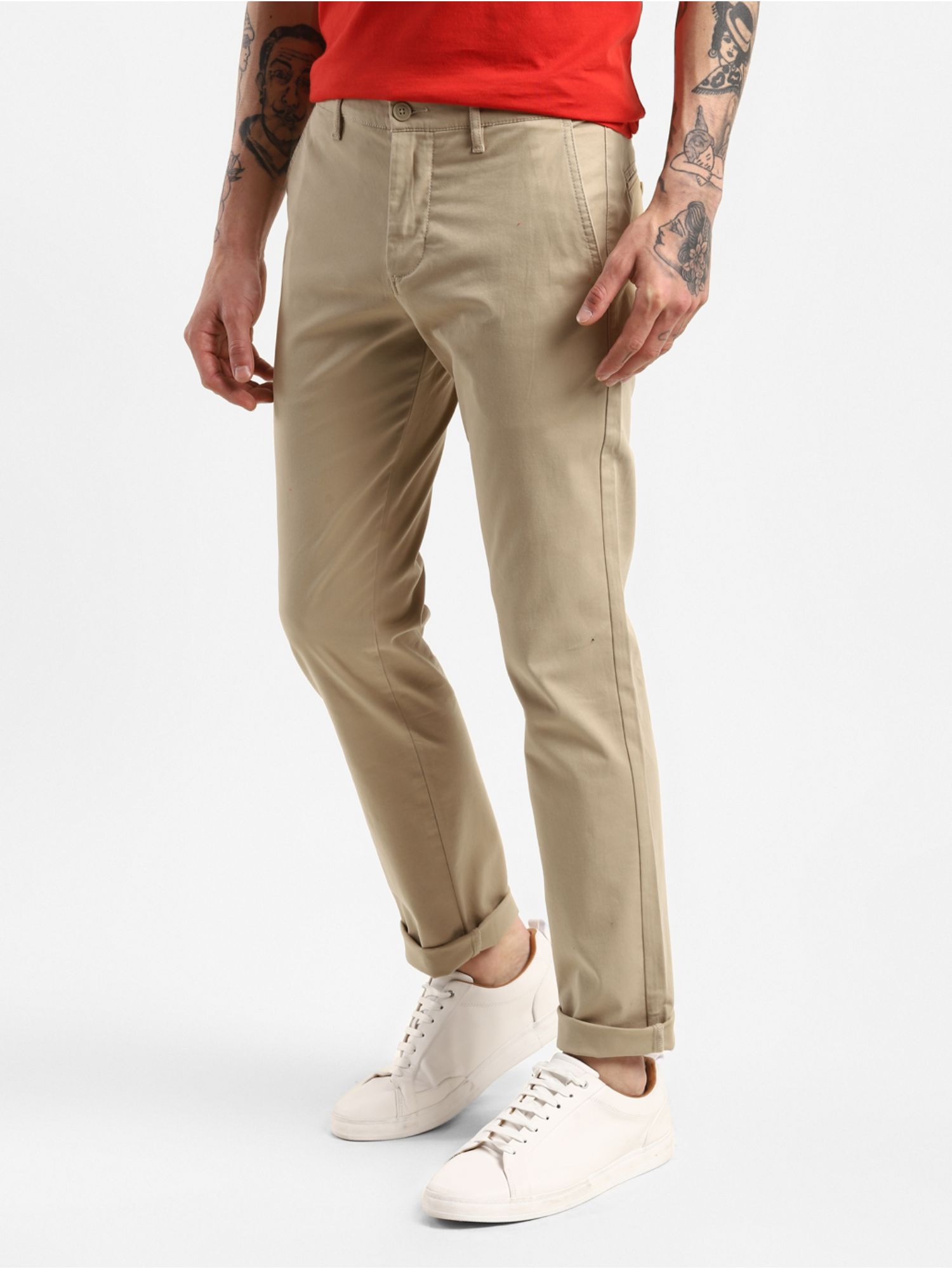 Men Beige 511 Slim Fit Chinos 