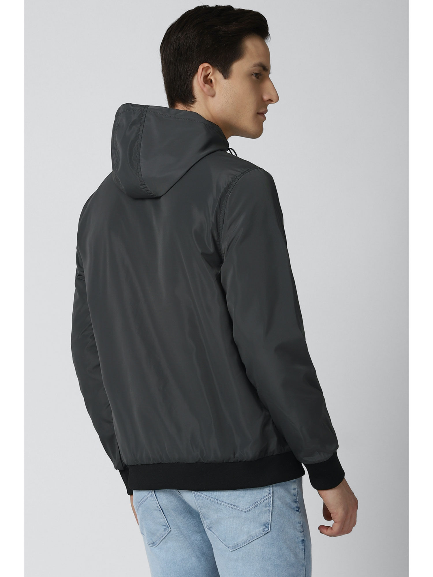 Buy Peter England Men Black Jacket 