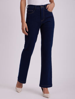 FABLE STREET - Bootcut Solid Denim - Navy Blue