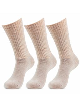Bonjour - Womens Skin Woolen Socks -Pack of 3