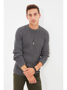 Trendyol - Man Grey Sweater