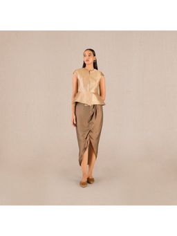 AMPM - Metallic Brocade Solid Coat