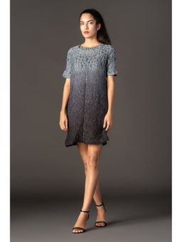 Twenty Nine - Black Ombre Crushed Bandhani Kurta