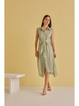 Twenty Nine - Green Gajji Silk Bandhani Dress