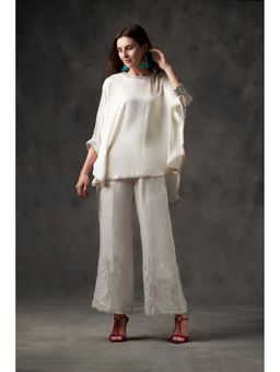 Twenty Nine - Off-White Cuff Sleeve Cape Top