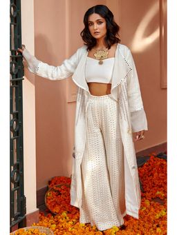 Twenty Nine - Off- White Solid Corset Top