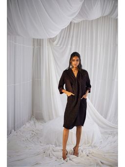 Twenty Nine - Blue Rabari Bandhani Drape Pocket Dress