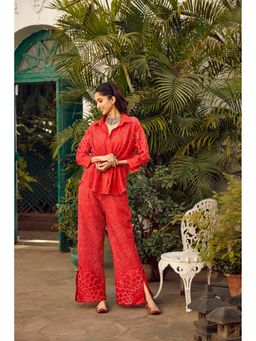 Twenty Nine - Crushed Bandhani Peplum Top