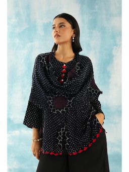 Twenty Nine - Asym Black Scarf Top