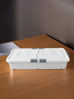 UMAI - Underbed Storage Box with Lids & Wheels 47 litres Multipurpose Organizer Grey