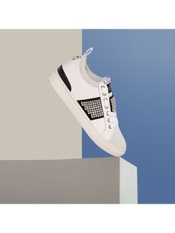 Saint G - Embellished White Leather Shoes