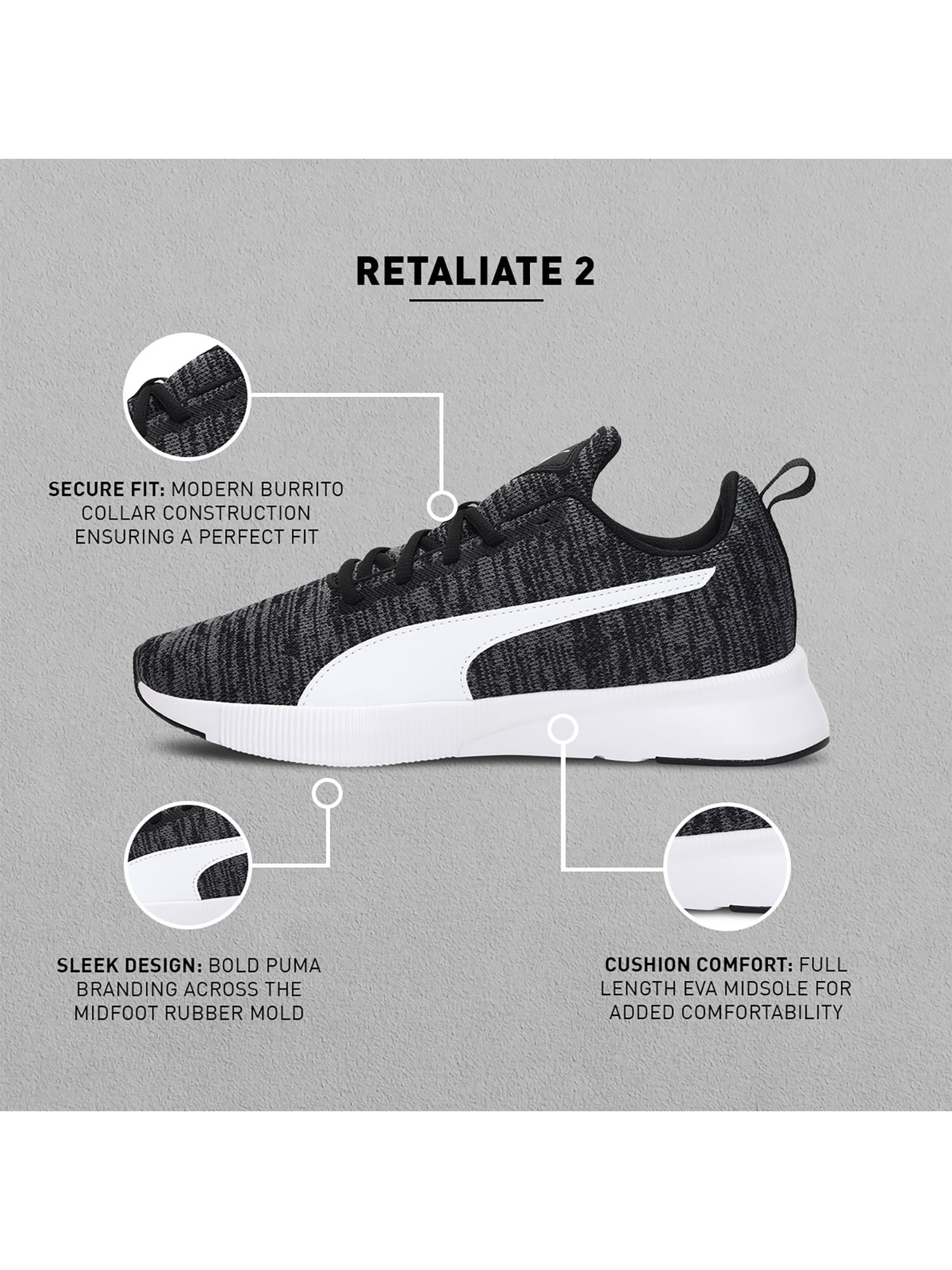 Buy Puma Robust Knit Men Black Running 