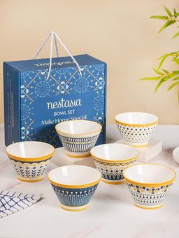 Nestasia - Aloha Ceramic Snack Bowl 360 Ml Set of 6