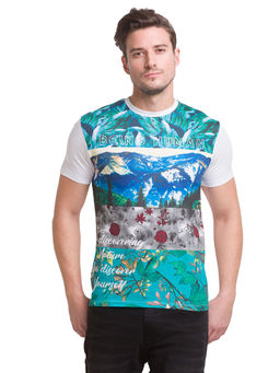 Being Human - Men Printed Multi Color T-Shirt