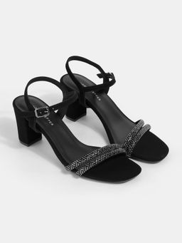 Lemon & Pepper - Women Black Block Heels