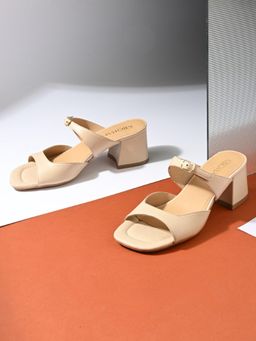 MIORAH - Women Nude Block Heels