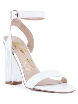 London Rag - Women White Block Heels