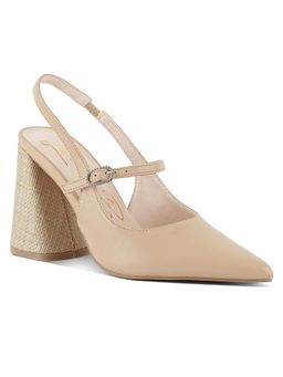 London Rag - Women Beige Block Heels