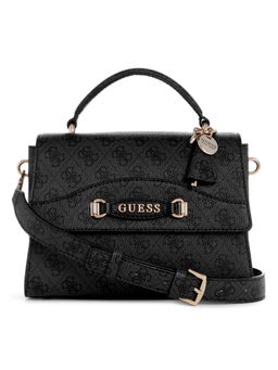 Guess - Womens Grey Polyurethane Printed Satchel Bag