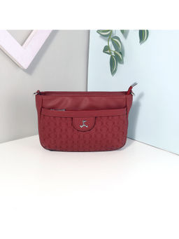 Mochi - Women Faux Leather Maroon Sling Bag