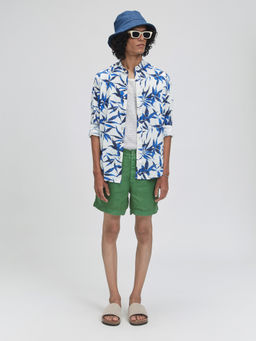 TERRA LUNA - Puck Apollo White Print Casual Shirt