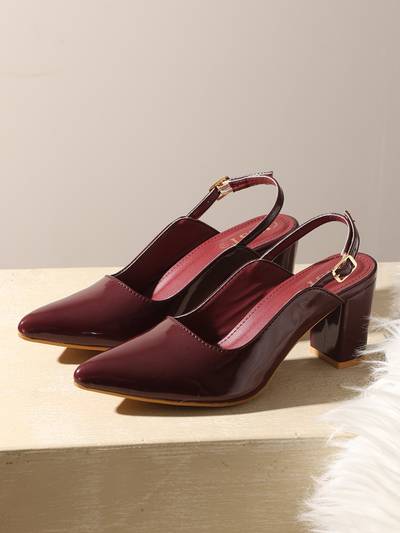 Classic Cherry Block Pump Heels