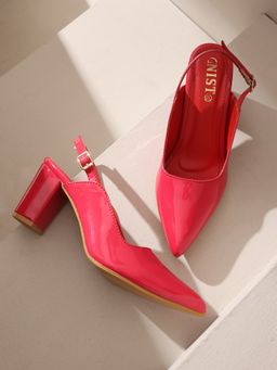 GNIST - Classic Red Block Pump Heels