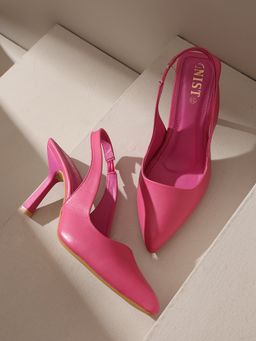 GNIST - Pointed Pink Stiletto Pump Heels