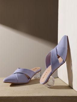 GNIST - Comfort Lavender Pointed Toe Mule Heels