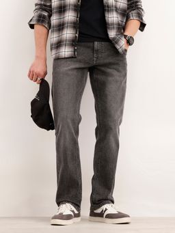 WROGN - Straight Fit Faded Denim Dark Grey Jean