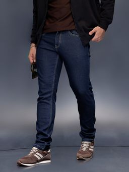 WROGN - Men Casual Slim Fit Dark Blue Jeans
