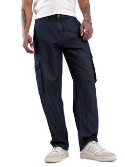 WROGN - Loose Fit Blue Cargo Jeans
