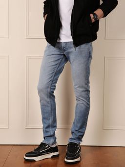 WROGN - Light Blue Faded Slim Fit Jeans