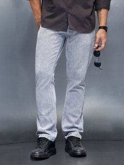 WROGN - Grey Heavy Fade Straight Fit Jeans
