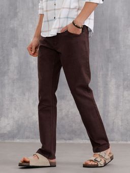 WROGN - Overdyed 5 Pocket Brown Jeans