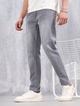 WROGN - Men Casual Skinny Crop Grey Jeans