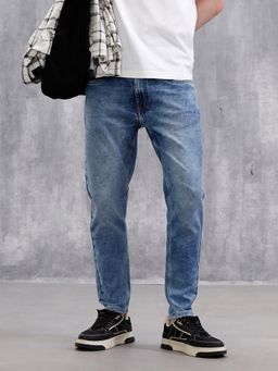 WROGN - Heavy Fade Skinny Crop Blue Jeans