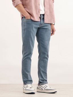 WROGN - Faded Light Blue Slim Fit Denim Jeans