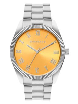 Giordano - Men Orange Roman Numeric Indices Classic Formal Analog Watch - GZ-50112-11A (M)