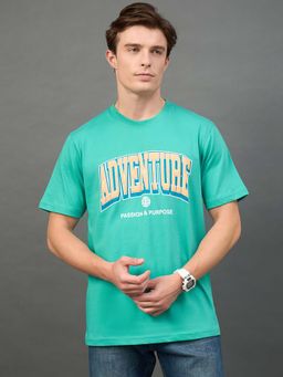 Club York - Sea Green Printed T-Shirt