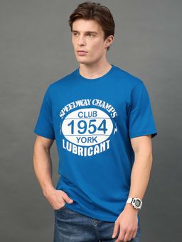 Club York - Blue Printed T-Shirt