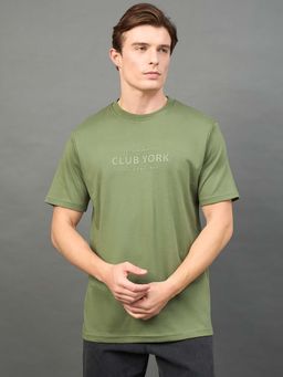 Club York - Olive Printed T-Shirt