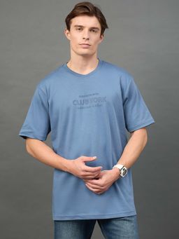 Club York - Blue Printed T-Shirt